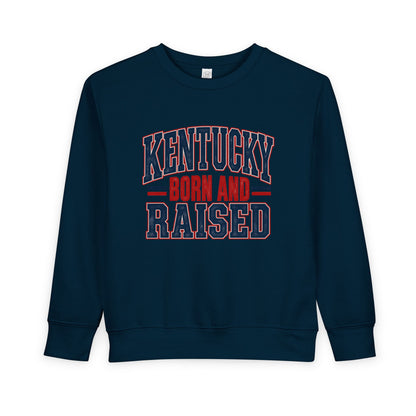 Kentucky Born and Raised Timeless Heritage Unisex Toddler Sweatshirt