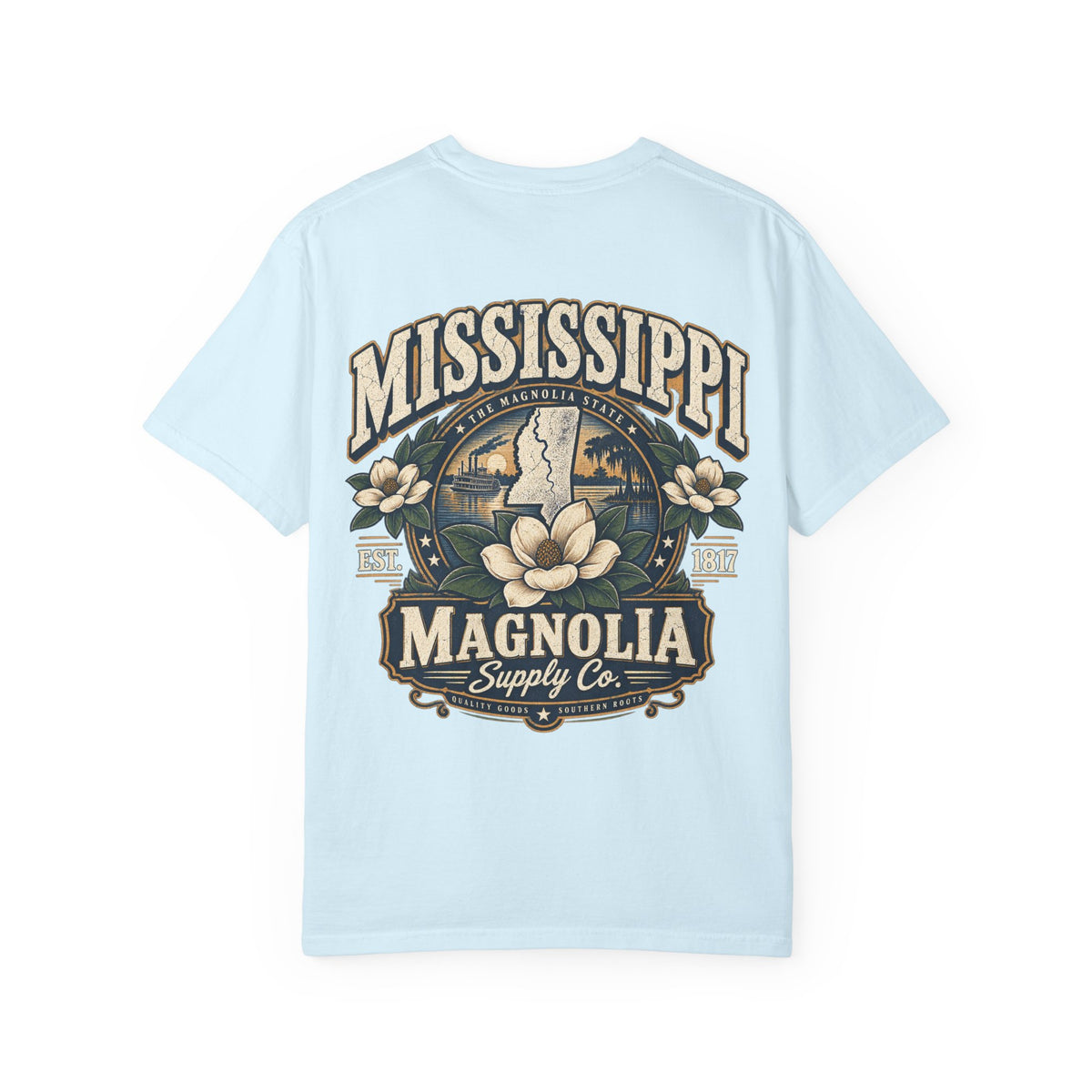 Mississippi Magnolia Supply Co. Unisex Comfort Color 1717 Streetwear Graphic Tee