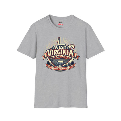 West Virginia State Pride Unisex Softstyle T Shirt State Pride Graphic Tee Collections FS03