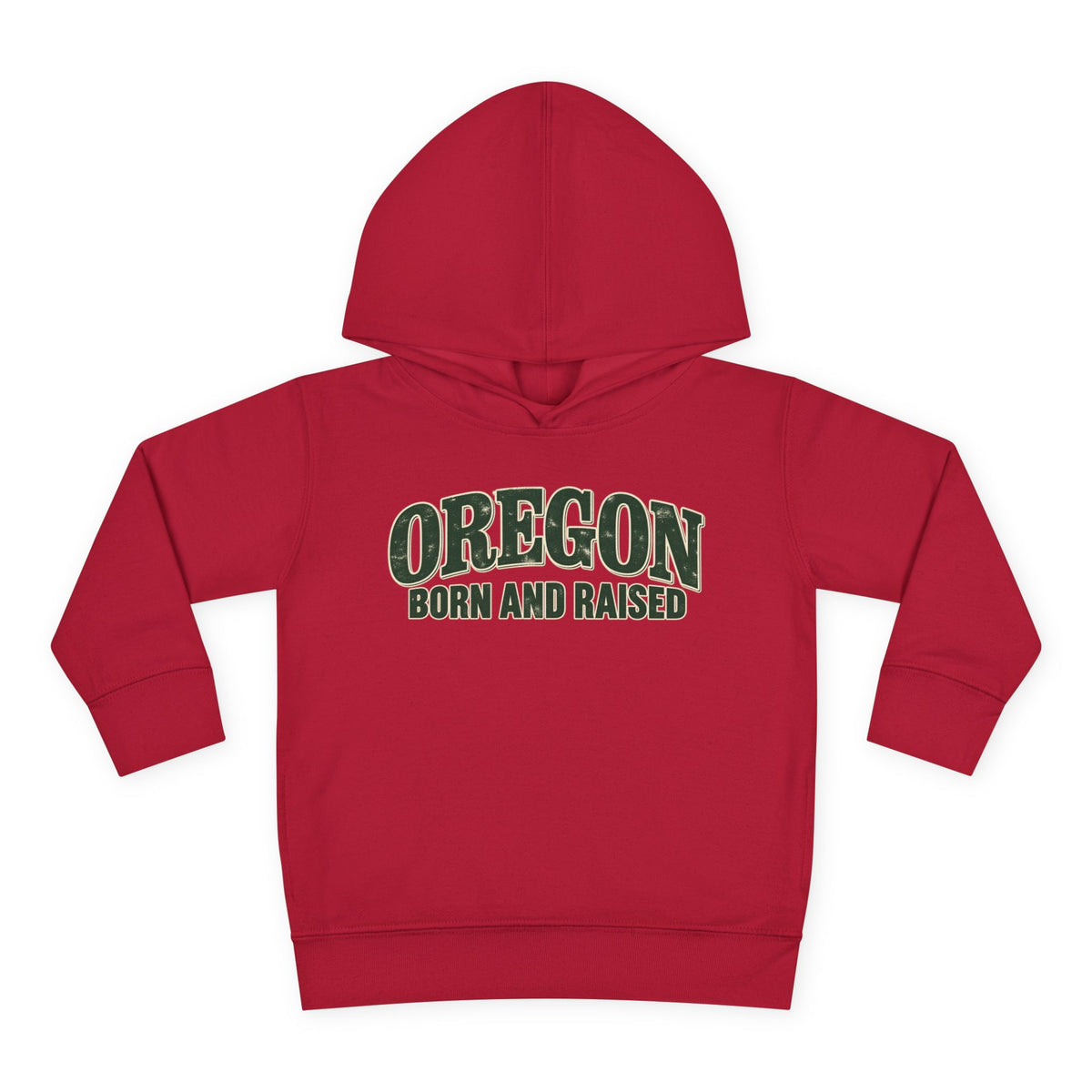 Oregon Born and Raised Classic Souvenir Unisex Toddler Pullover Fleece Hoodie