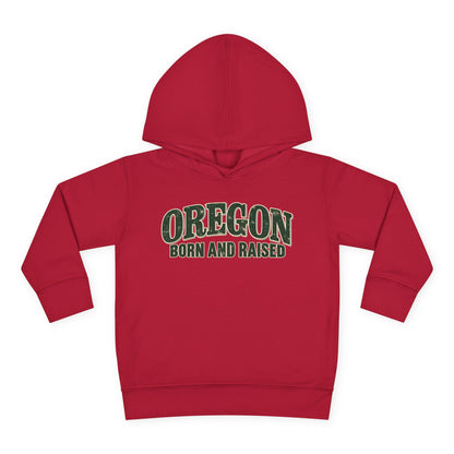 Oregon Born and Raised Classic Souvenir Unisex Toddler Pullover Fleece Hoodie