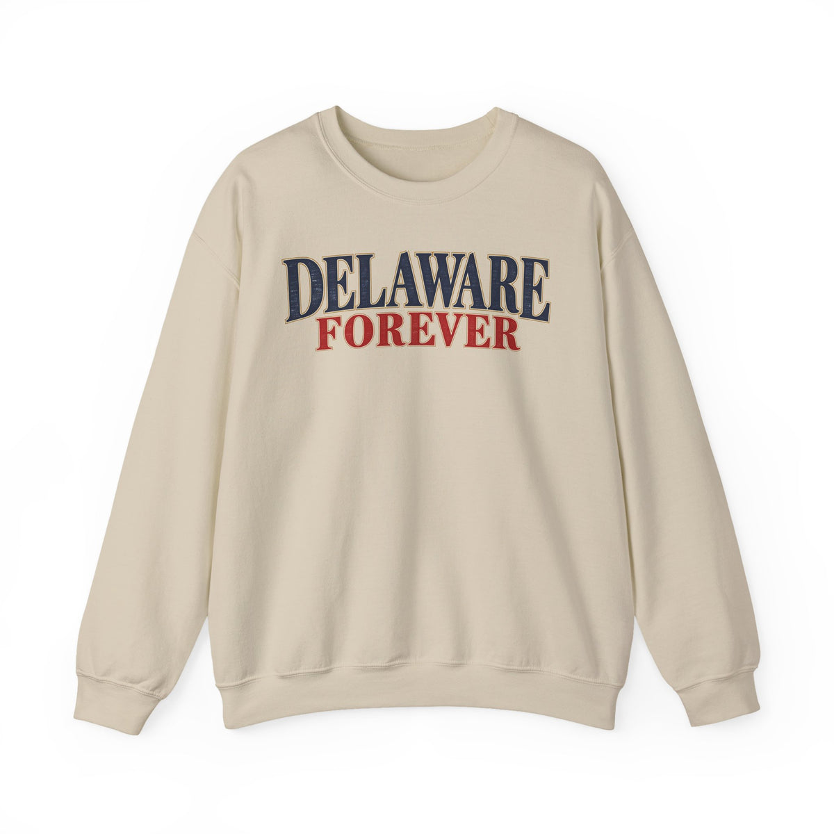 Delaware Forever Unisex Crewneck Sweatshirt State Name Graphic