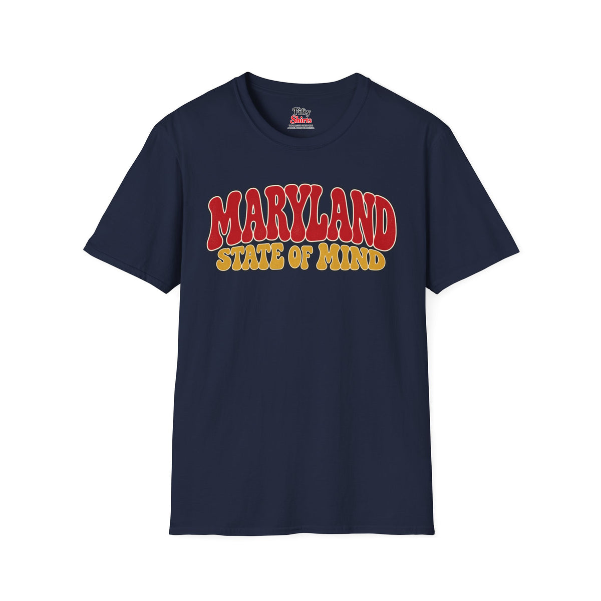 Maryland State of Mind Unisex Softstyle T Shirt State Name Graphic Tee