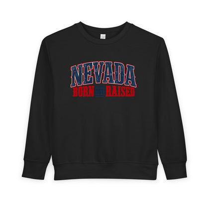 Nevada Born and Raised Premium Western Heritage Unisex Toddler Sweatshirt