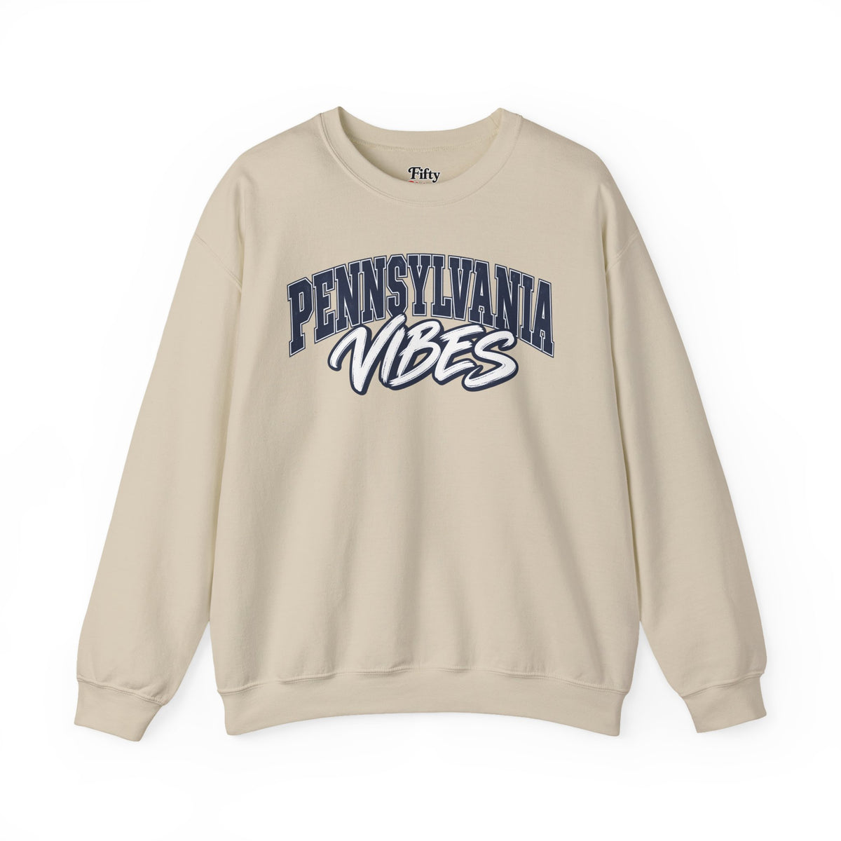 Pennsylvania Vibes Unisex Crewneck Sweatshirt State Name Graphic