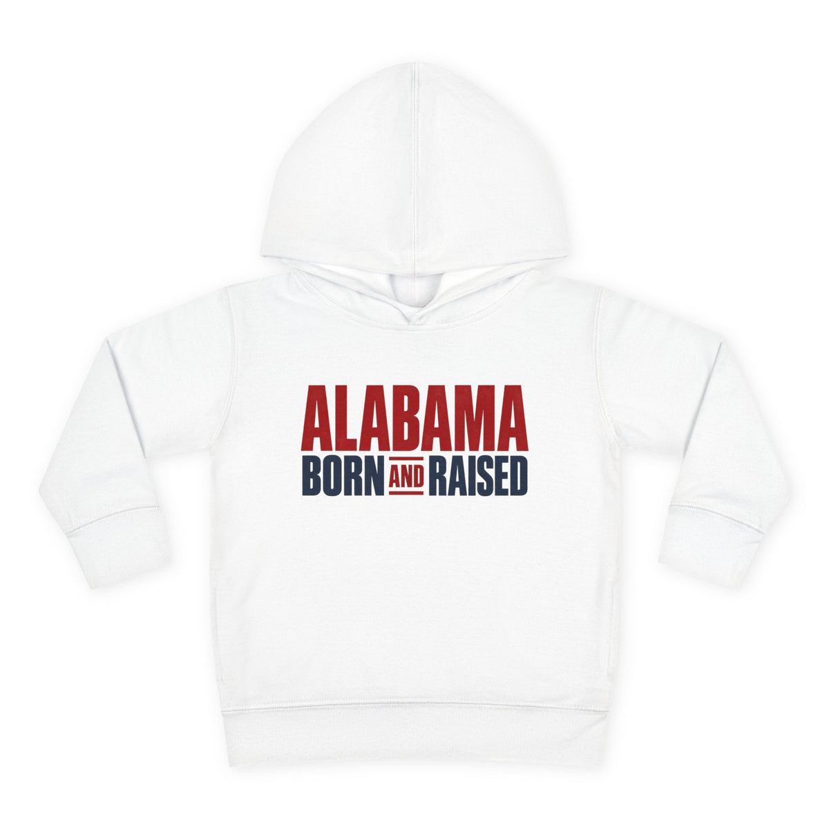 Alabama Born and Raised Minimal Heritage Unisex Toddler Pullover Fleece Hoodie