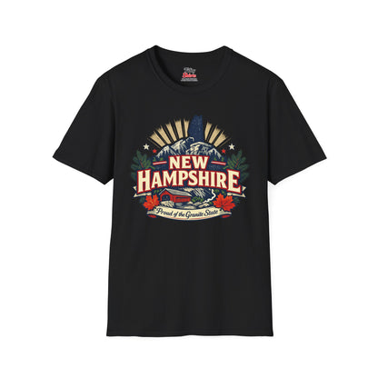 New Hampshire State Pride Unisex Softstyle T Shirt State Pride Graphic Tee Collections FS03