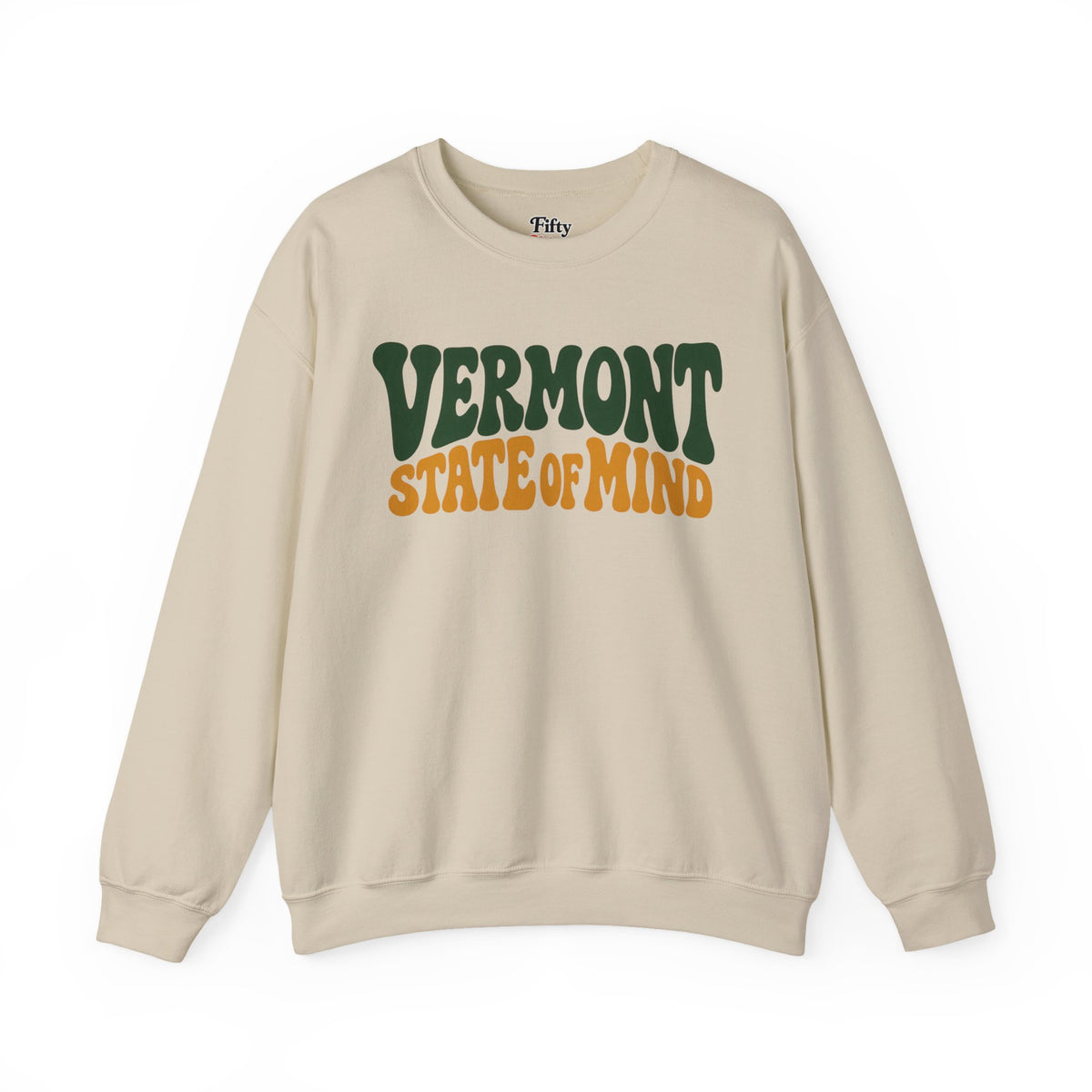 Vermont State Of Mind Unisex Crewneck Sweatshirt State Name Graphic