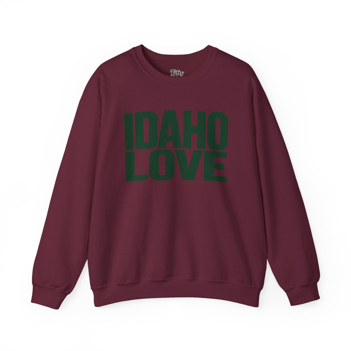 Idaho Love Unisex Crewneck Sweatshirt State Name Graphic