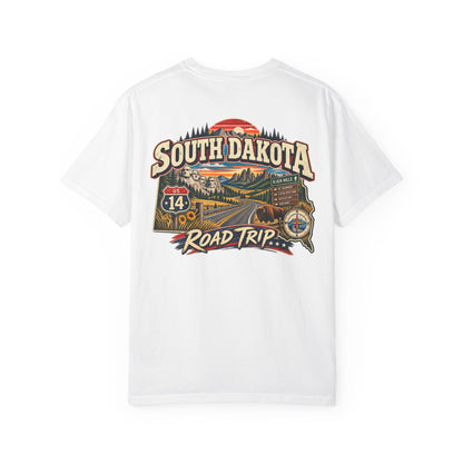 South Dakota Road Trip Unisex Comfort Color 1717 Streetwear Graphic Tee