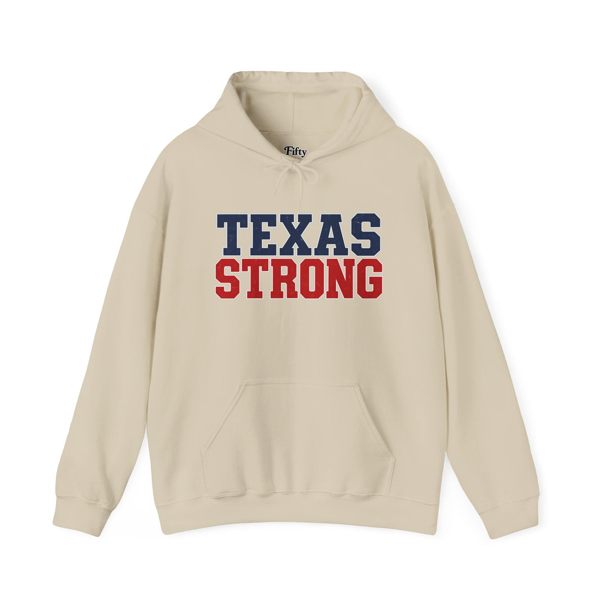 Texas Strong Unisex Hoodie State Name Graphic