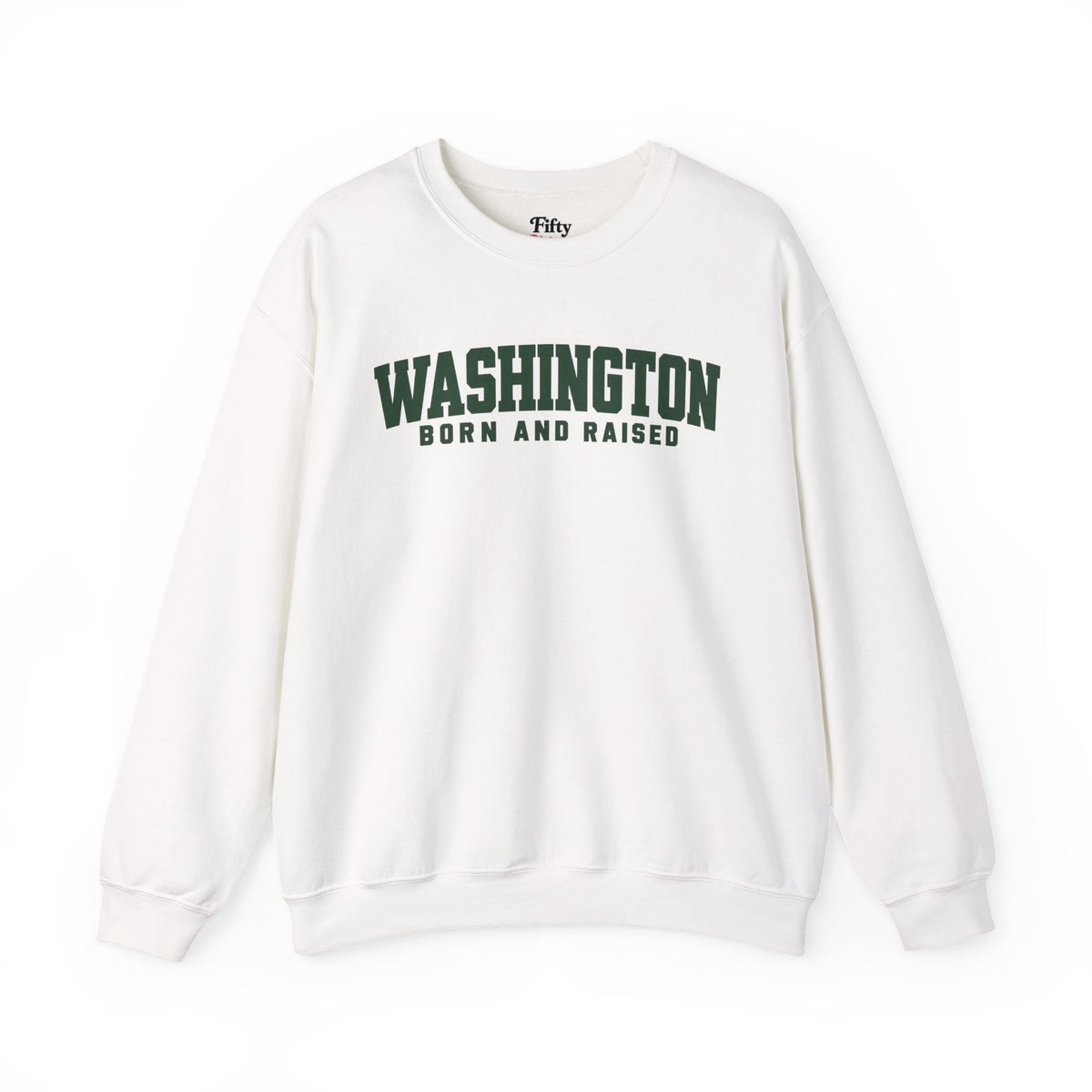Washington Born and Raised Minimal Modern Unisex Sweatshirt Graphic