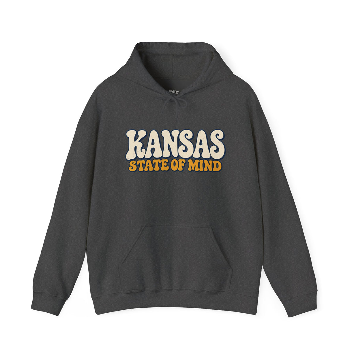 Kansas State of Mind Unisex Hoodie State Name Graphic
