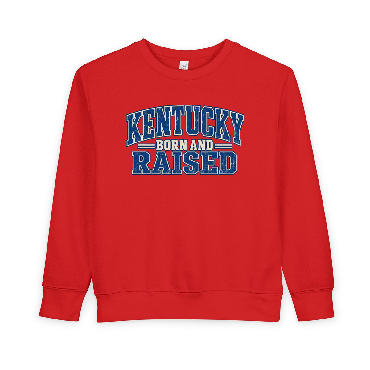 Kentucky Born and Raised Bluegrass Unisex Toddler Sweatshirt