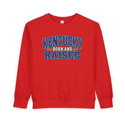 Kentucky Born and Raised Bluegrass Unisex Toddler Sweatshirt