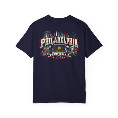 Philadelphia Pennsylvania Unisex Comfort Color 1717 Streetwear Graphic Tee