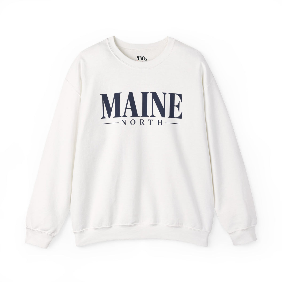 Maine North Unisex Crewneck Sweatshirt State Name Graphic