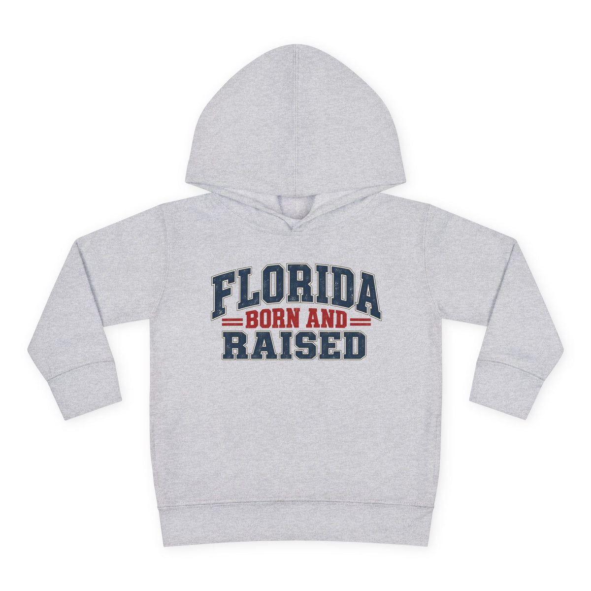 Florida Born and Raised Rustic Americana Unisex Toddler Pullover Fleece Hoodie