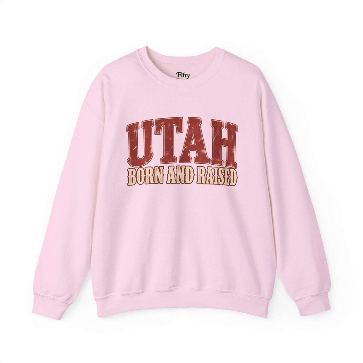 Utah Born and Raised Old-School Souvenir Unisex Sweatshirt Graphic