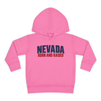 Nevada Born and Raised Minimal Heritage Unisex Toddler Pullover Fleece Hoodie