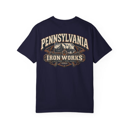 Pennsylvania Iron Works Unisex Comfort Color 1717 Streetwear Graphic Tee