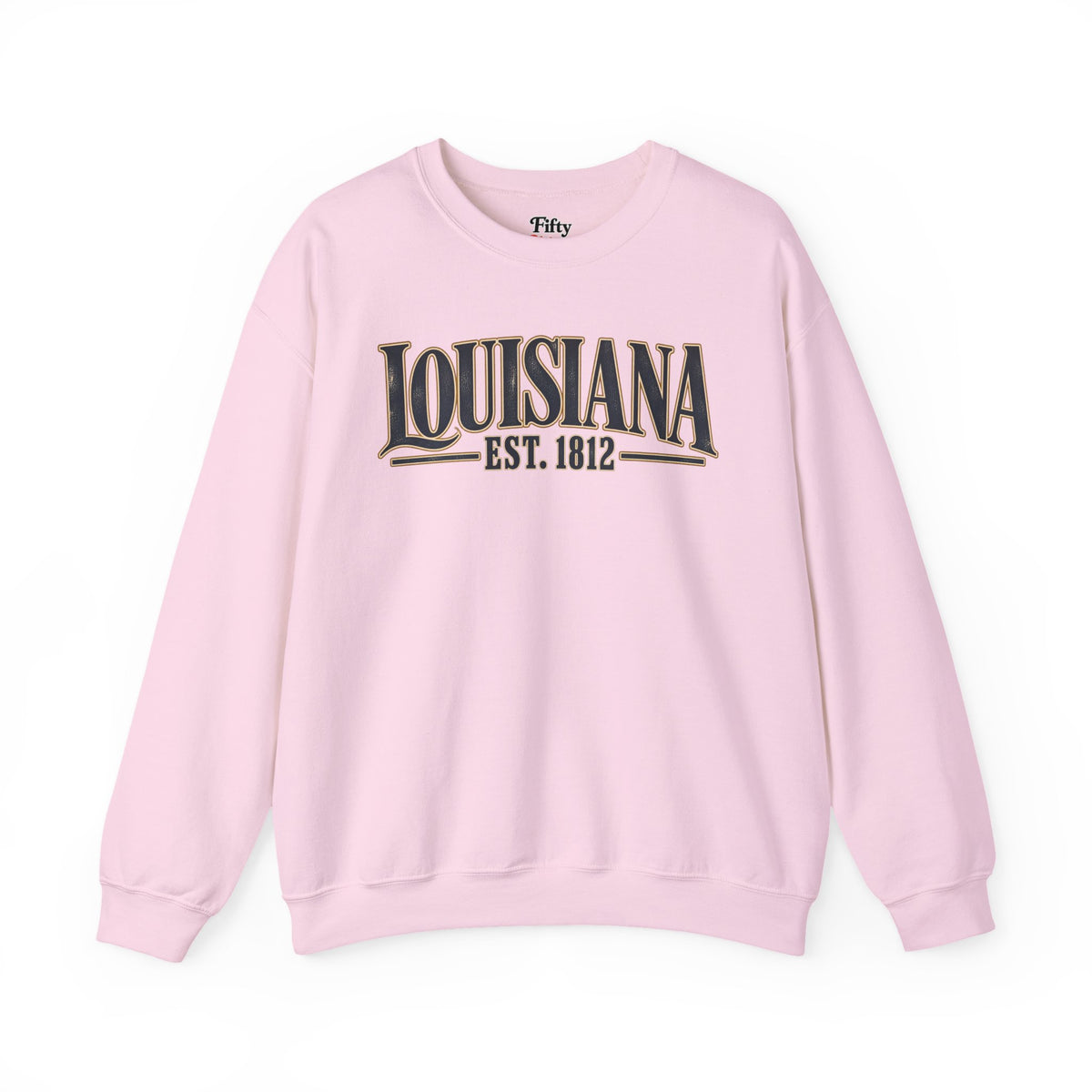 Louisiana Est 1812 Unisex Crewneck Sweatshirt State Name Graphic