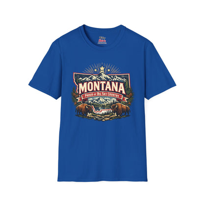 Montana State Pride Unisex Softstyle T Shirt State Pride Graphic Tee Collections FS03
