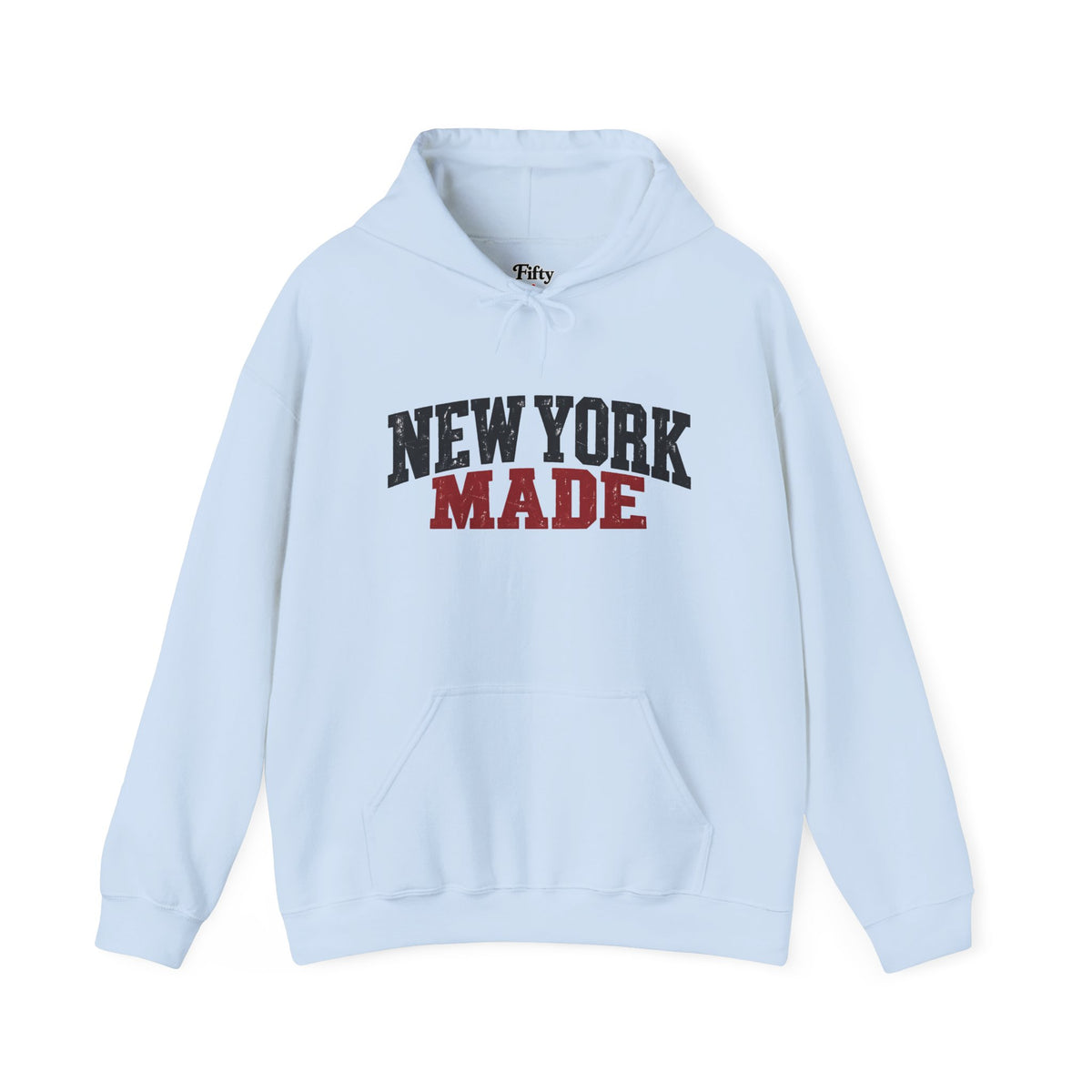 New York Made Unisex Hoodie State Name Graphic