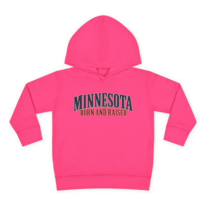Minnesota Born and Raised Luxury Heritage Unisex Toddler Pullover Fleece Hoodie