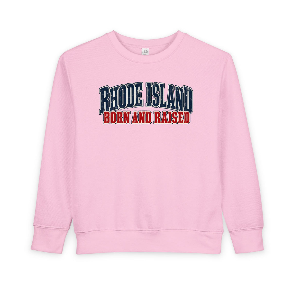 Rhode Island Born and Raised Coastal Heritage Unisex Toddler Sweatshirt