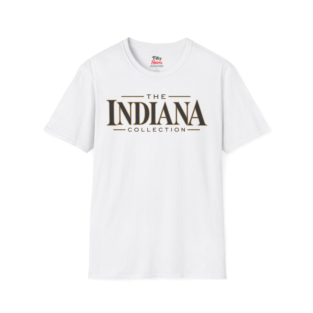 The Indiana Collection Unisex Softstyle T Shirt State Name Graphic Tee