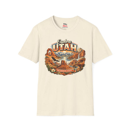 Explore Utah Unisex Softstyle T Shirt State Pride Graphic Tee Collections FS03