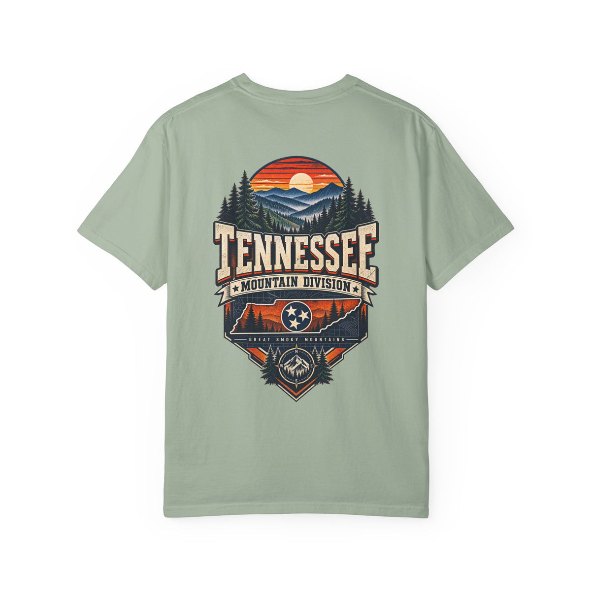 Tennessee Mountain Division Unisex Comfort Color 1717 Streetwear Graphic Tee