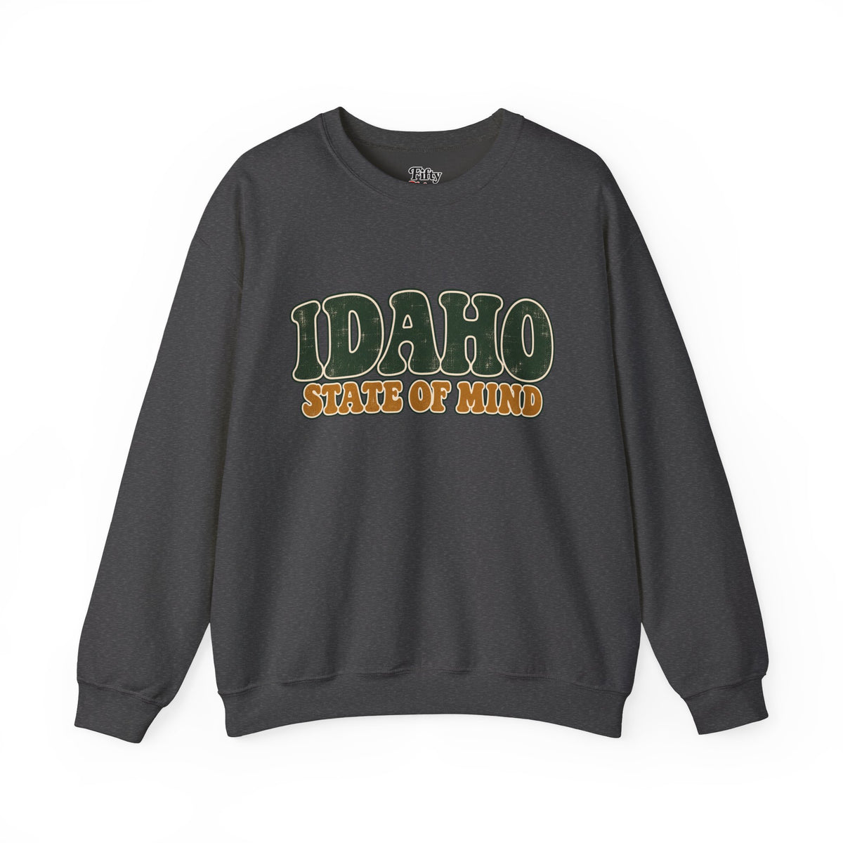 Idaho State of Mind Unisex Crewneck Sweatshirt State Name Graphic