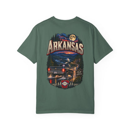 Arkansas Night Drive Unisex Comfort Color 1717 Streetwear Graphic Tee