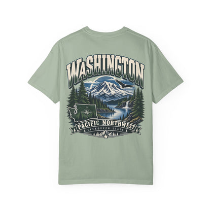 Washington Pacific Northwest Unisex Comfort Color 1717 Streetwear Graphic Tee