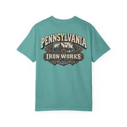 Pennsylvania Iron Works Unisex Comfort Color 1717 Streetwear Graphic Tee