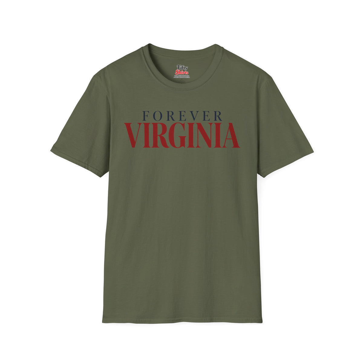 Forever Virginia Unisex Softstyle T Shirt State Name Graphic Tee