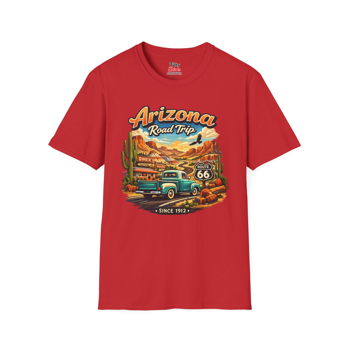 Arizona Roadtrip Unisex Softstyle T Shirt State Pride Graphic Tee Collections FS03