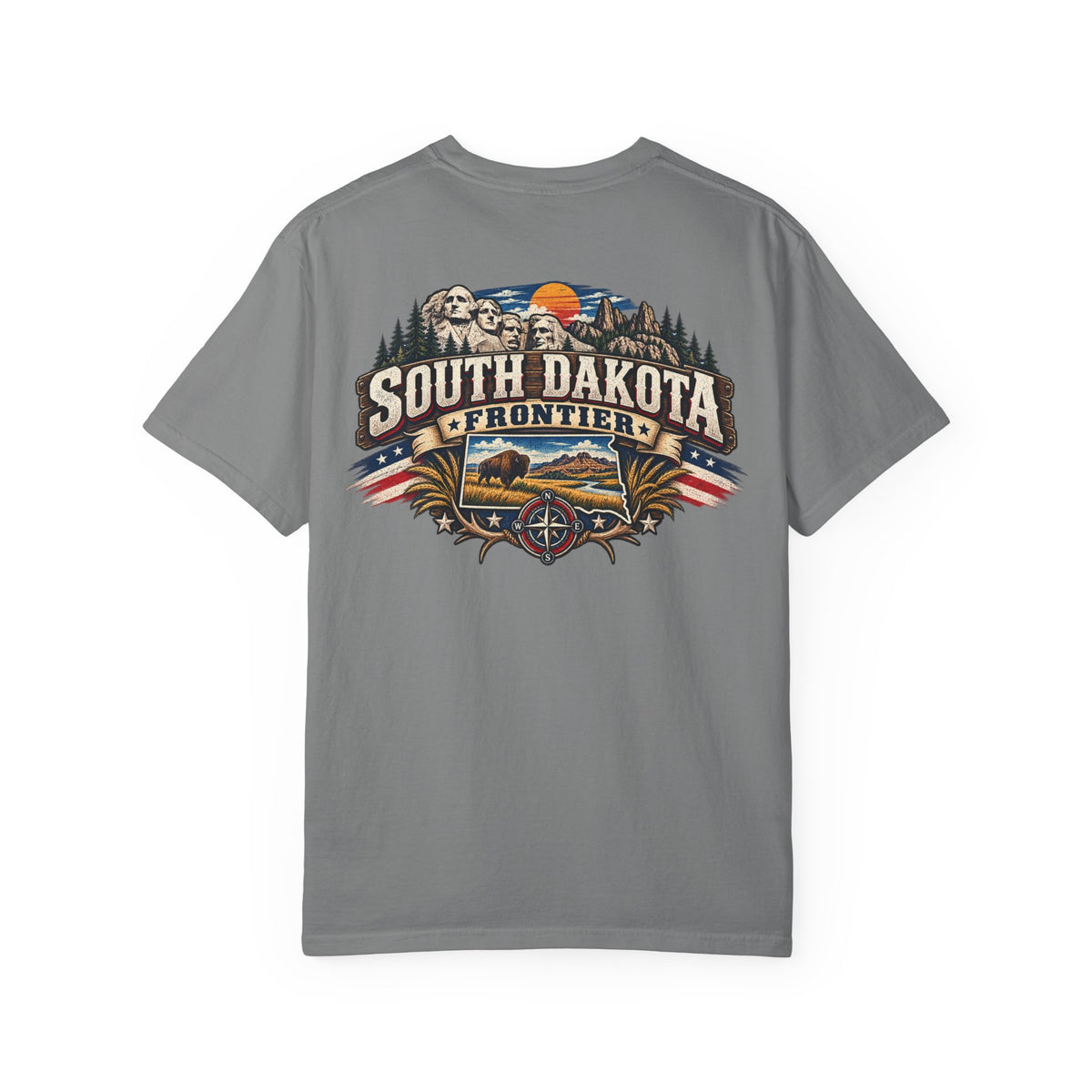 South Dakota Frontier Unisex Comfort Color 1717 Streetwear Graphic Tee