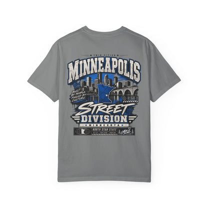 Minnesota Minneapolis Street Division Unisex Comfort Color 1717 Streetwear Graphic Tee