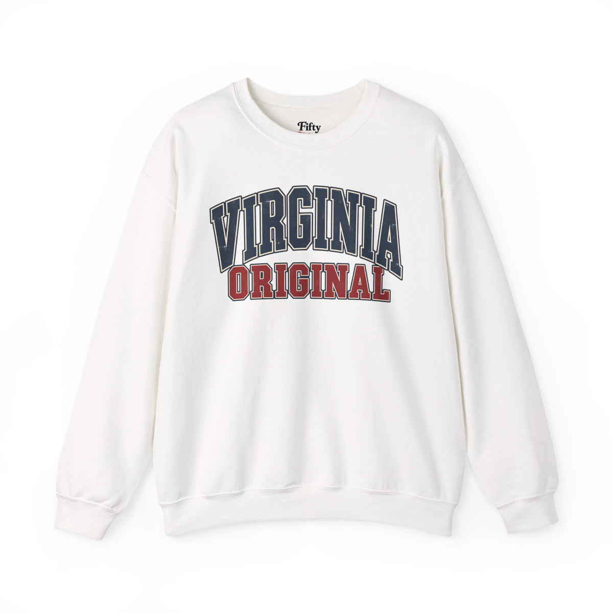 Virginia Original Unisex Crewneck Sweatshirt State Name Graphic