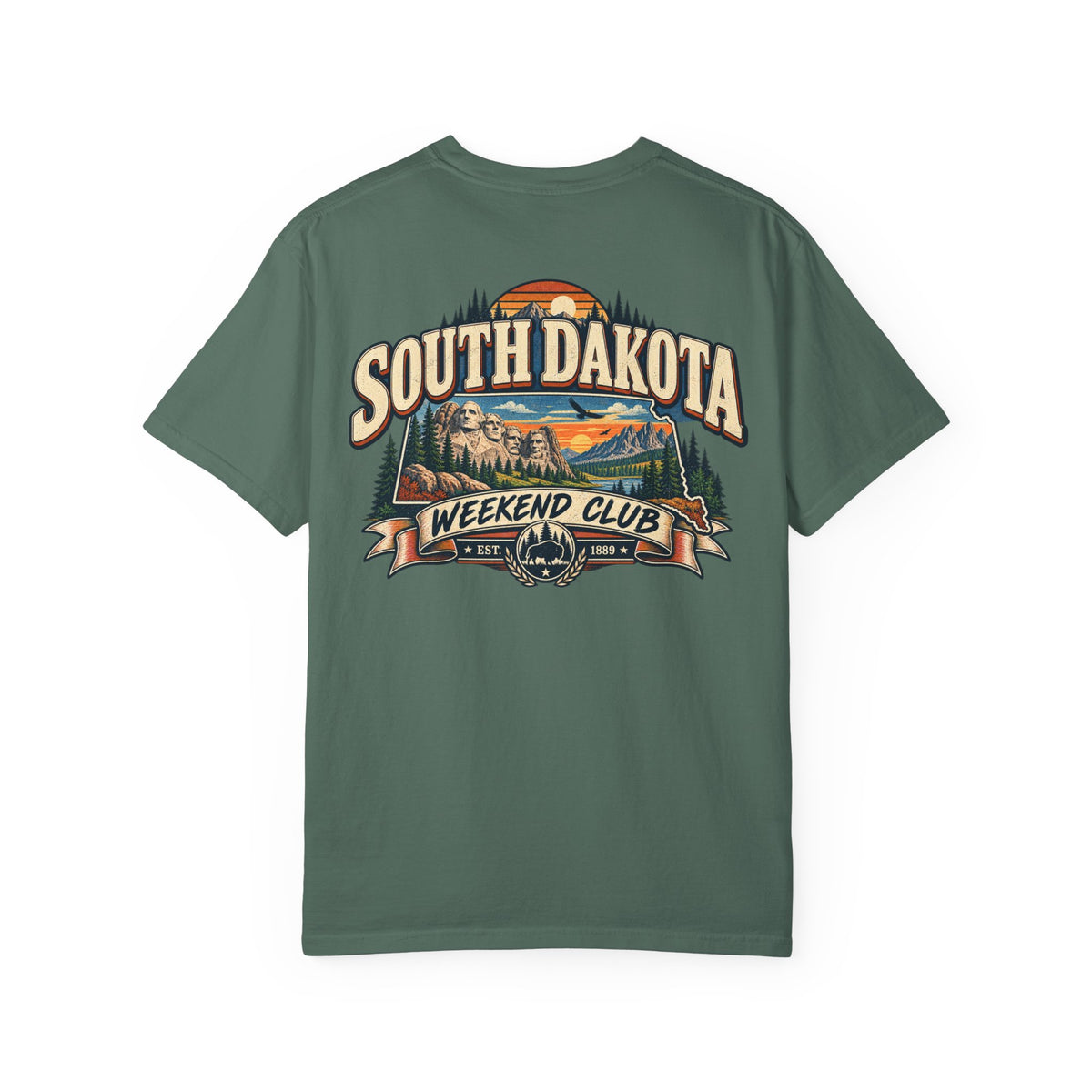 South Dakota Weekend Club Unisex Comfort Color 1717 Streetwear Graphic Tee