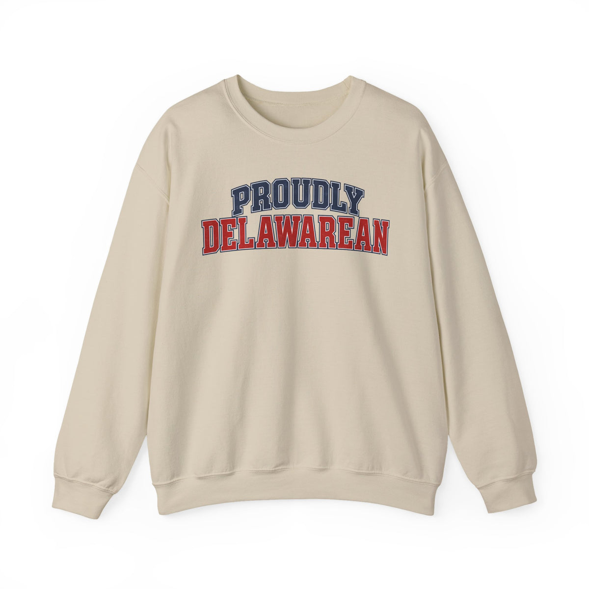 Proudly Delawarean Delaware Unisex Crewneck Sweatshirt State Name Graphic
