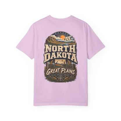 North Dakota Great Plains Unisex Comfort Color 1717 Streetwear Graphic Tee