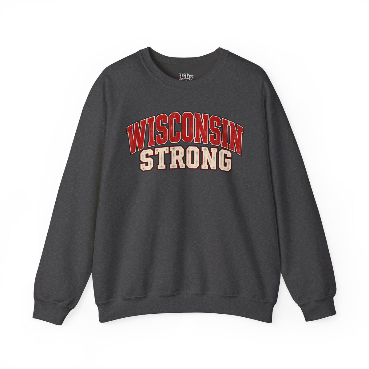 Wisconsin Strong Unisex Crewneck Sweatshirt State Name Graphic