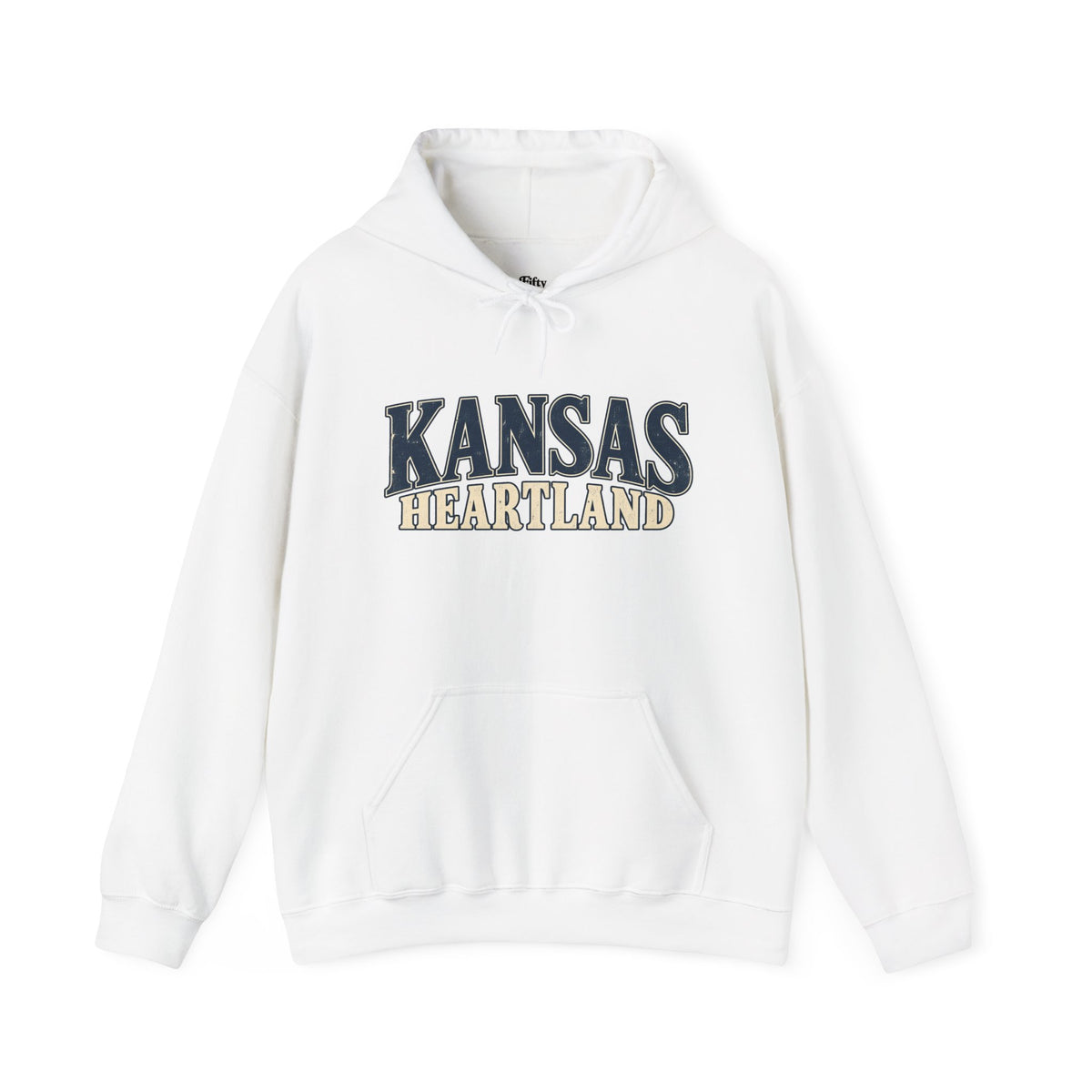 Kansas Heartland Unisex Hoodie State Name Graphic