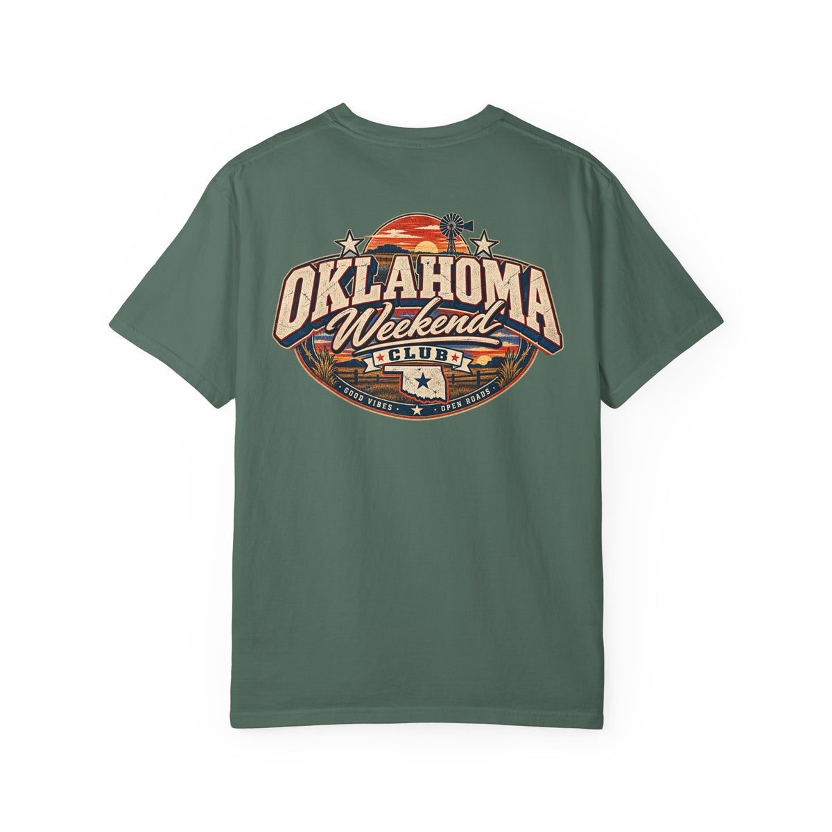 Oklahoma Weekend Club Unisex Comfort Color 1717 Streetwear Graphic Tee