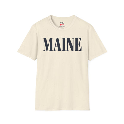 Maine Unisex Softstyle T Shirt State Name Graphic Tee