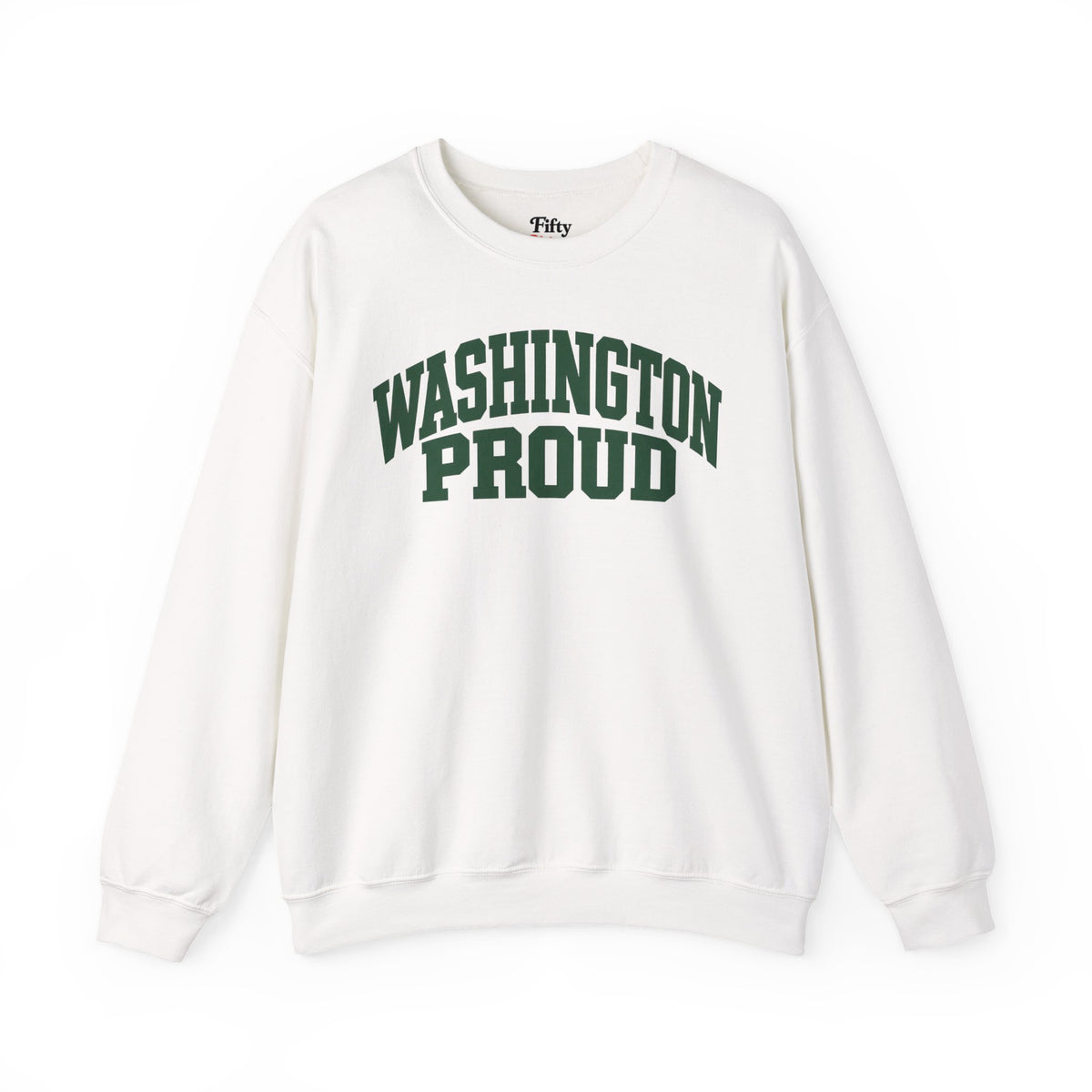 Washington Proud Unisex Crewneck Sweatshirt State Name Graphic
